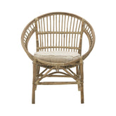 Scaun de dining din bambus, cu perna pentru sezut, Exotique Inart